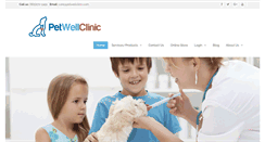 Desktop Screenshot of petwellclinic.com