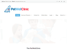 Tablet Screenshot of petwellclinic.com